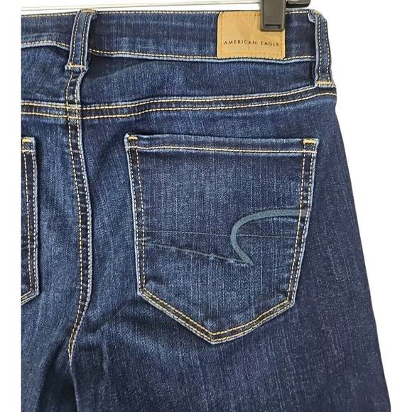American Eagle~Woman Size 4~Blue Denim Dark Wash Ne(x)t Level StretchSkinny Jean - Picture 4 of 11